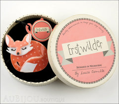 Erstwilder Pin Brooch Sacha Sleeping Fox Box