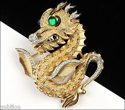 MANZHEN Delicate Mix Color Rhinestone Dragon Brooch Pin - Alloy Crystal For Shirts & Jackets