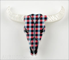 Erstwilder American Diner Pin Brooch Tatanka Bull Skull Front