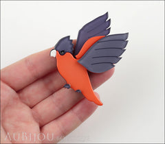 Erstwilder Bird Brooch Pin Girlberta Galah Cockatoo Parrot Pink Grey Model