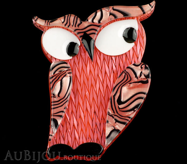 Erstwilder Bird Brooch Pin Herb's Hot Hoot Owl Pink Gallery