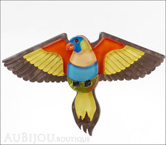 Erstwilder Bird Brooch Pin Rainbow Lorie Parrot Front