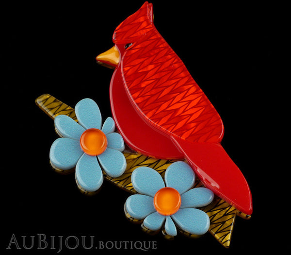 Erstwilder Bird Brooch Pin Ruby the Red Cardinal Multicolor Gallery