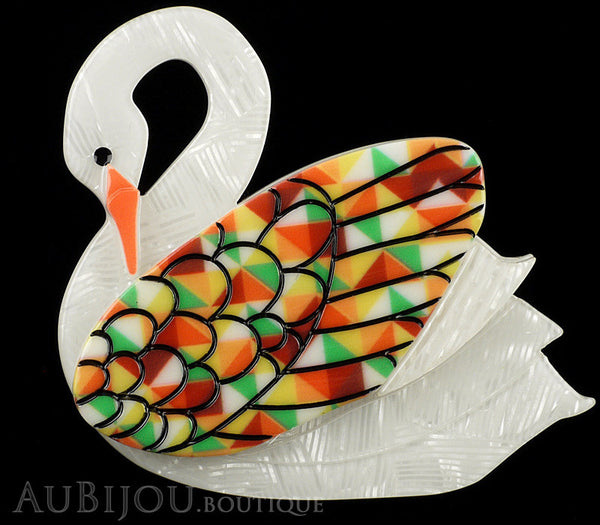 Erstwilder Bird Brooch Pin Sabine the Swan Multicolor Gallery