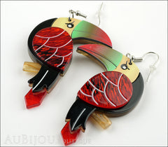 Erstwilder Bird Earrings Terrence Toucan Black Red Side