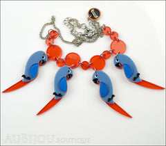 Erstwilder Bird Necklace Bree’s Birds Parrot Blue Orange Front