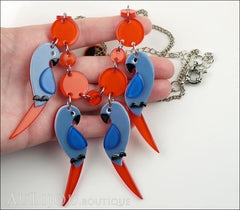 Erstwilder Bird Necklace Bree’s Birds Parrot Blue Orange Model