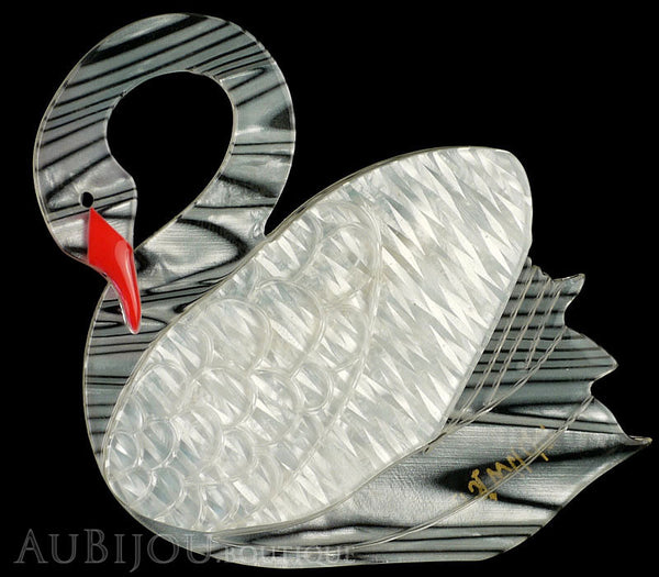 Erstwilder Bird Brooch Pin Sabine the Swan White Gallery
