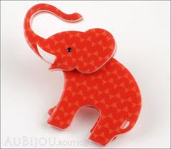 Erstwilder Brooch Pin Elizaveta The Elephant Red Side