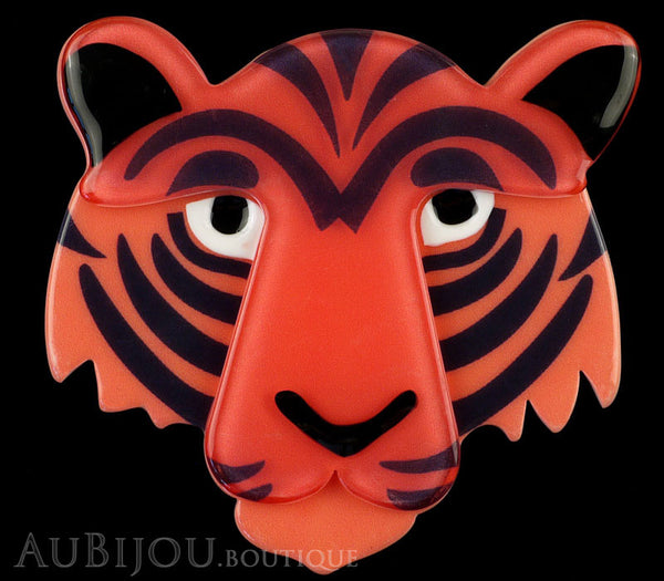 Erstwilder Brooch Pin Taj the Tiger Orange Red Black Gallery