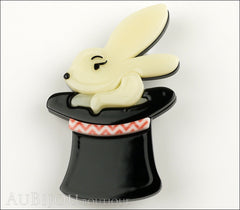 Erstwilder Brooch Pin Trixie Bunny Honey Rabbit Magician Hat Trick Front