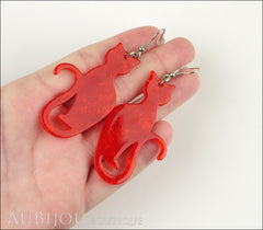 Erstwilder Cat Earrings Crimson Kitty Model