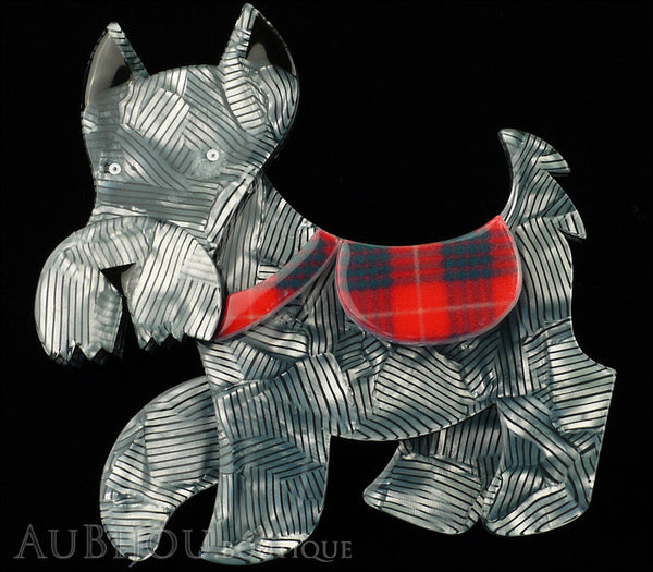 Erstwilder Dog Brooch Pin Wallace Scottie Terrier Silver Grey Gallery