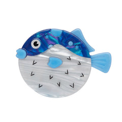 Erstwilder Fun Loving Fugu Puffer Fish Brooch Pin Front