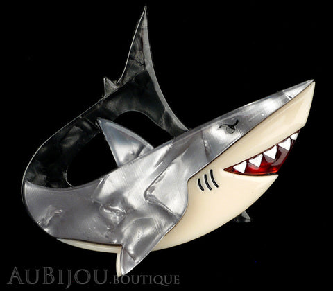 Erstwilder Here's Brucey Great White Shark Brooch Pin Gallery