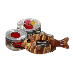 Erstwilder Maki Meal Sushi Fish Brooch Pin Front