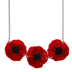 Erstwilder Necklace Poppy Field Red Front