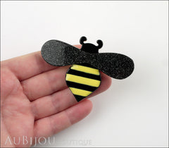 Erstwilder Pin Brooch Babette Bee Black Yellow Model