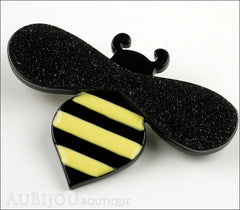 Erstwilder Pin Brooch Babette Bee Black Yellow Side