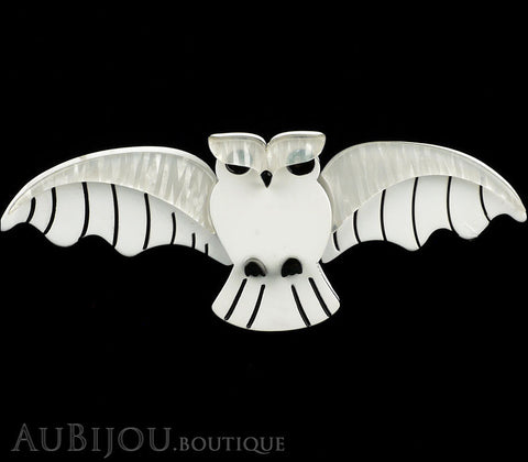 Erstwilder Pin Brooch Oscar The Owl Oracle White Gallery