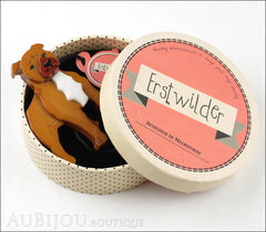 Erstwilder Staffordshire Terrier Dog Brooch Pin Chocolate Box