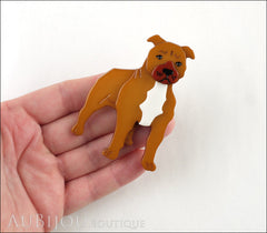 Erstwilder Staffordshire Terrier Dog Brooch Pin Chocolate Model