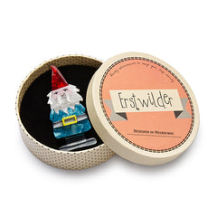 Erstwilder Theres No Place Like Gnome Brooch Pin Box