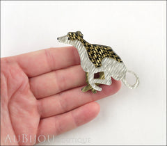 Erstwilder Whippet Hound Dog Brooch Pin Model