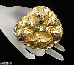 Vintage Dominique Aurientis Seashell Runway Brooch Pin Haute Couture France 80's