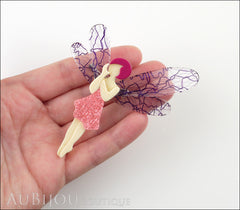 Lea Stein Fairy Demoiselle Volage Magic Wings Pink Purple Model