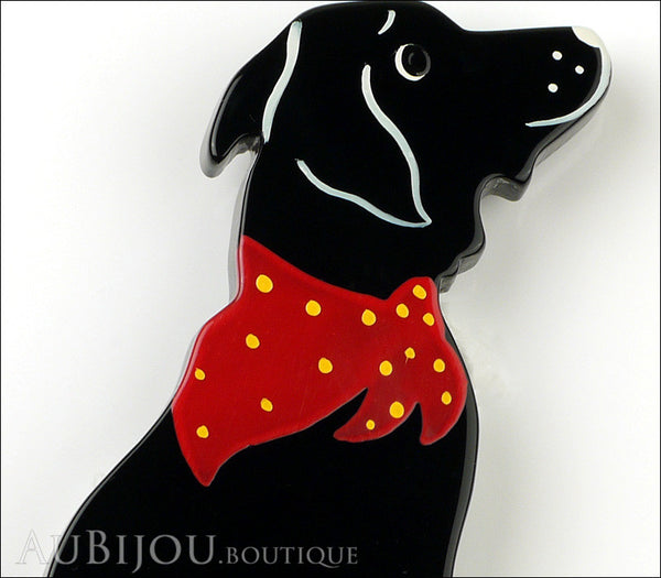 Marie-Christine Pavone Brooch Dog Labrador Black Galalith Gallery