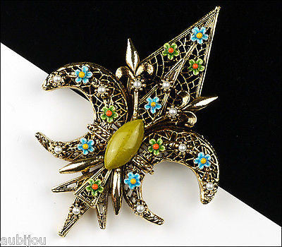 Vintage brooch signed art deals