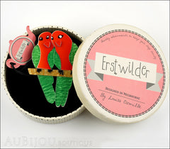 Erstwilder Bird Brooch Pin Liv and Len Lovebird Box