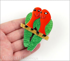 Erstwilder Bird Brooch Pin Liv and Len Lovebird Model