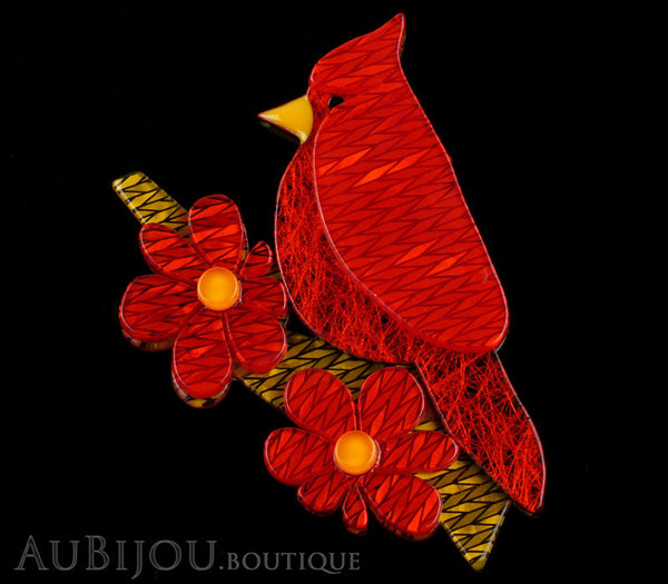 Erstwilder Bird Brooch Pin Ruby the Red Cardinal Gallery