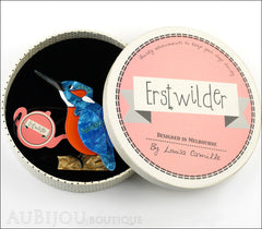 Erstwilder Bird Pin Brooch Karmen Kingfisher Box