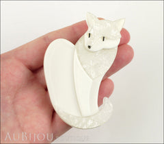Erstwilder Cat Brooch Pin Claudette Cream White Model