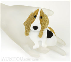Erstwilder Dog Pin Brooch Barney the Basset Hound Mannequin