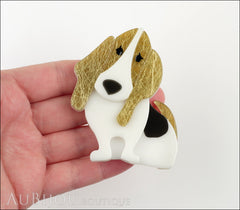 Erstwilder Dog Pin Brooch Barney the Basset Hound Model