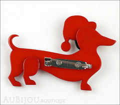 Erstwilder Dutch Hound Dog Pin Brooch Christmas Spiffy Back