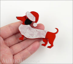 Erstwilder Dutch Hound Dog Pin Brooch Christmas Spiffy Model