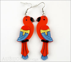 Erstwilder Earrings Pancha’s Parrots Red Front