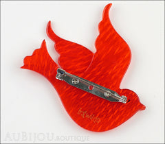 Erstwilder Pin Brooch Barbarella’s Bird Red Back